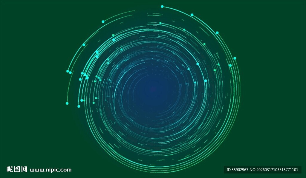 科技感环形光效图案