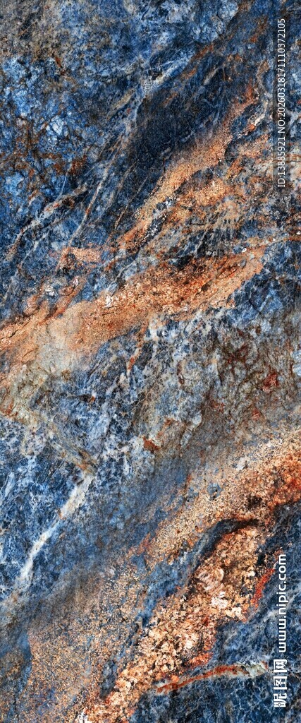 蓝色海洋大理石