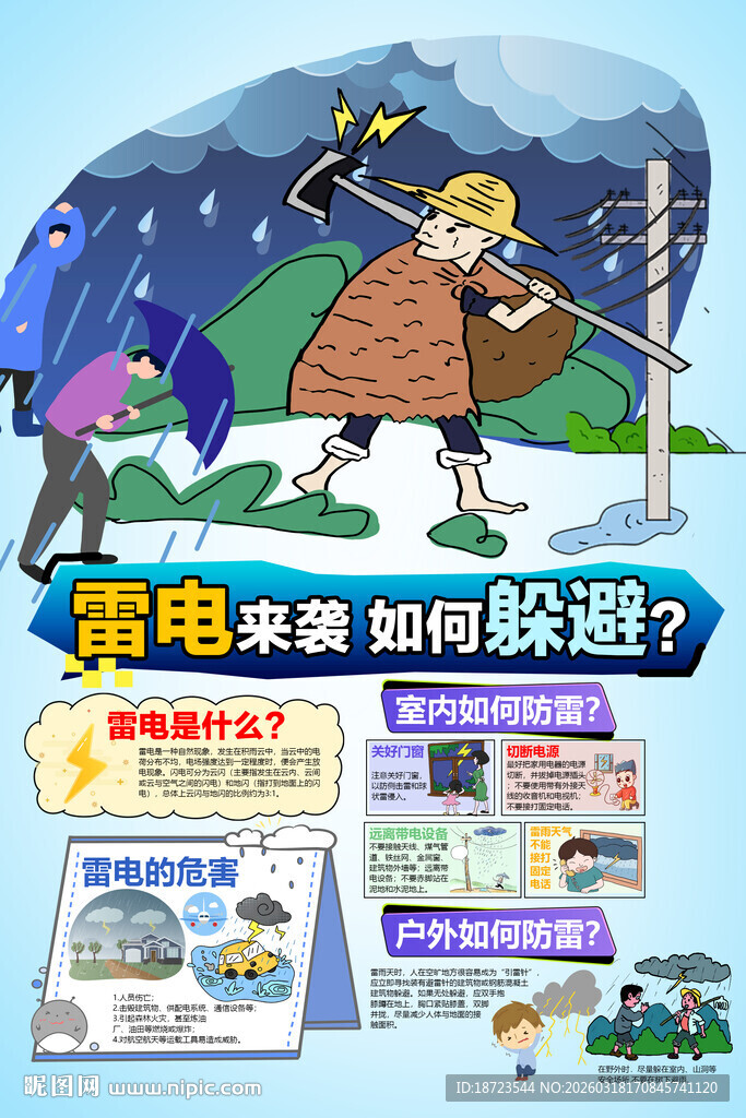 雷电来袭 如何躲避