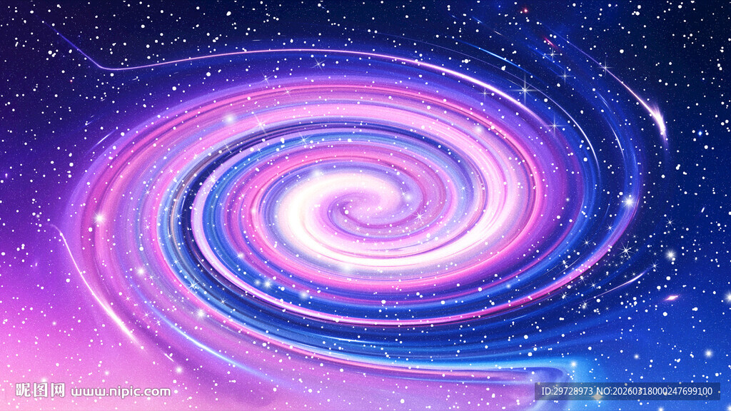 梦幻绚丽星空宇宙漩涡