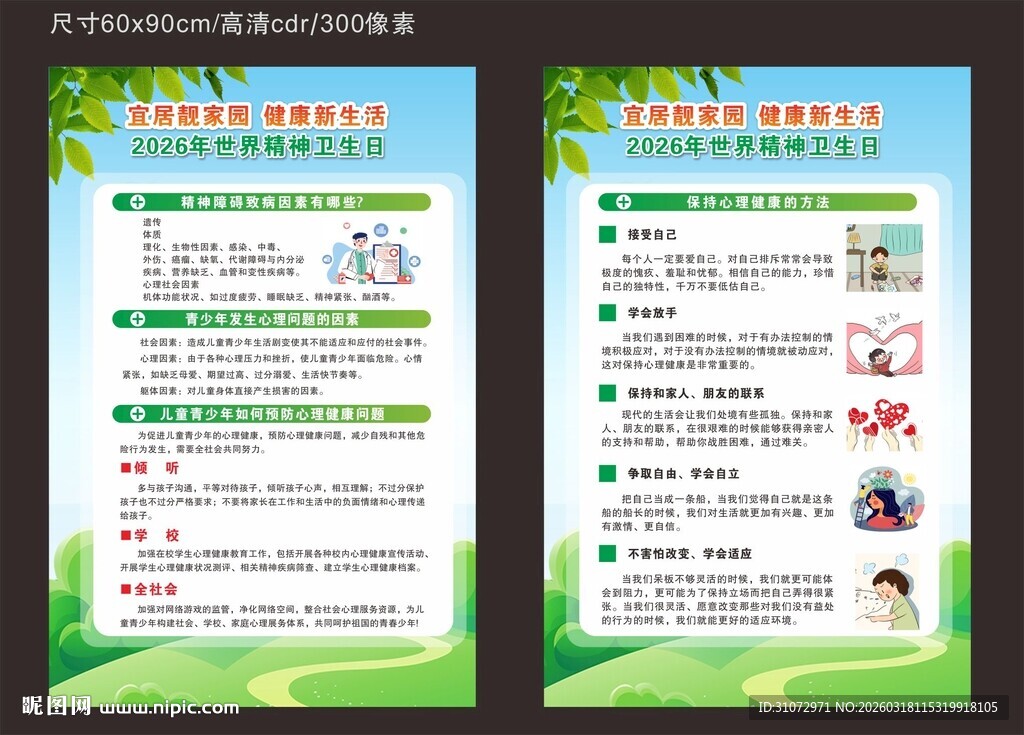 世界卫生日展板