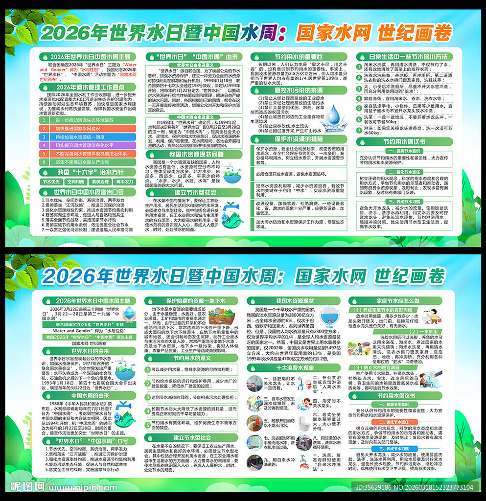 2026世界水日中国水周展板