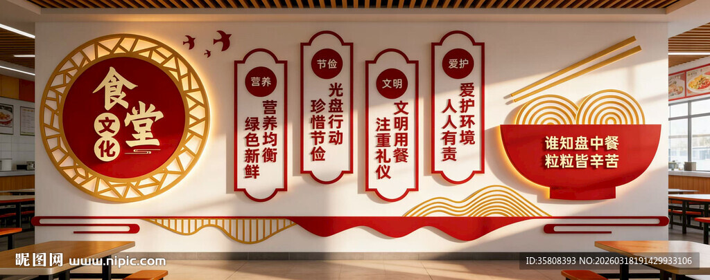 食堂文化墙