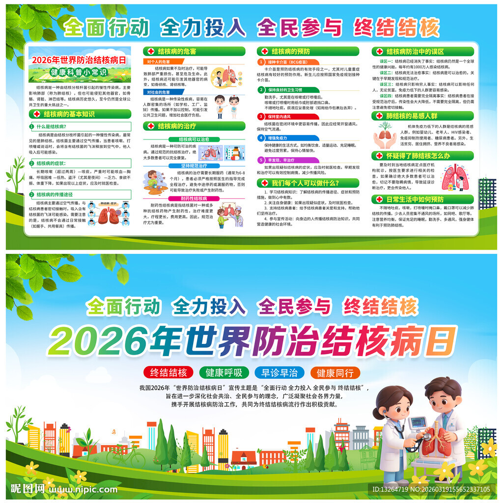 2026年防治结核病日展板