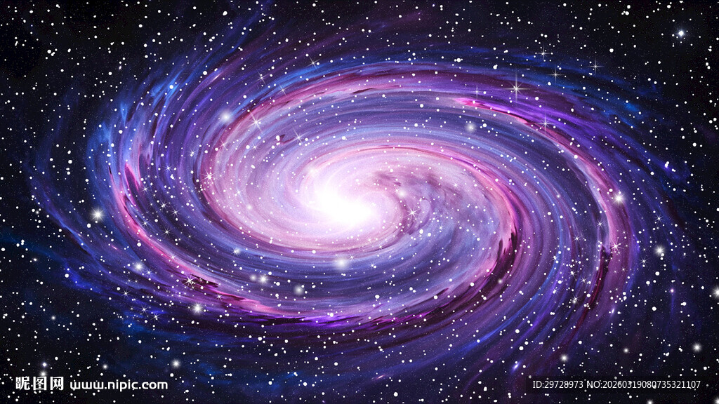 紫色宇宙星空旋涡