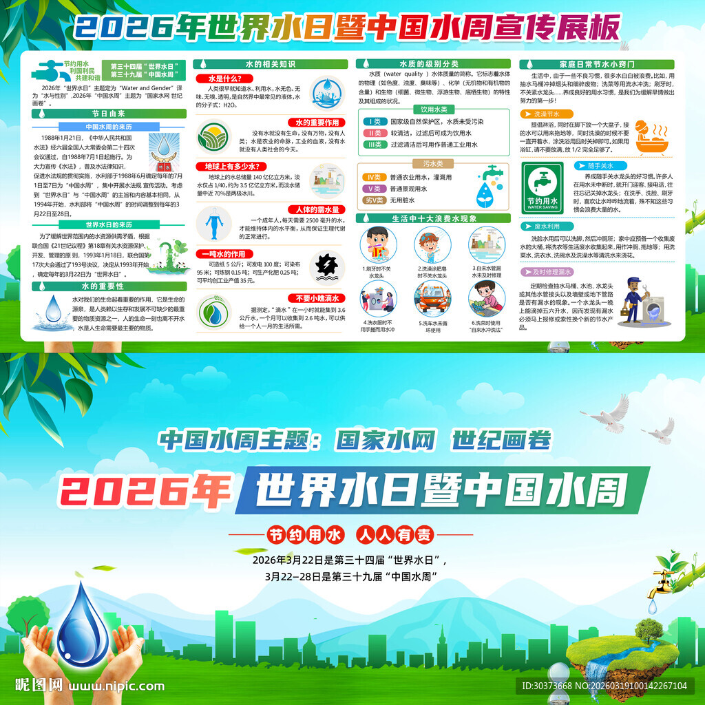中国水周宣传栏