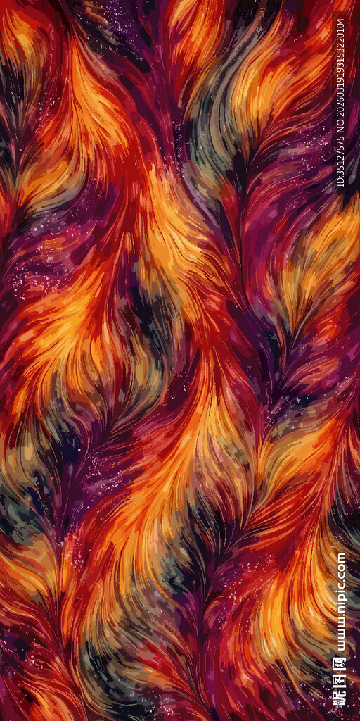   大牌长巾 羽毛印花 