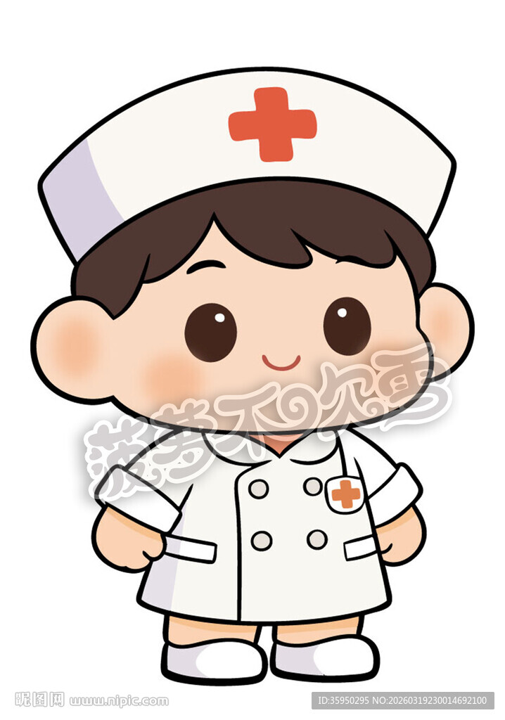 可爱卡通小护士形象
