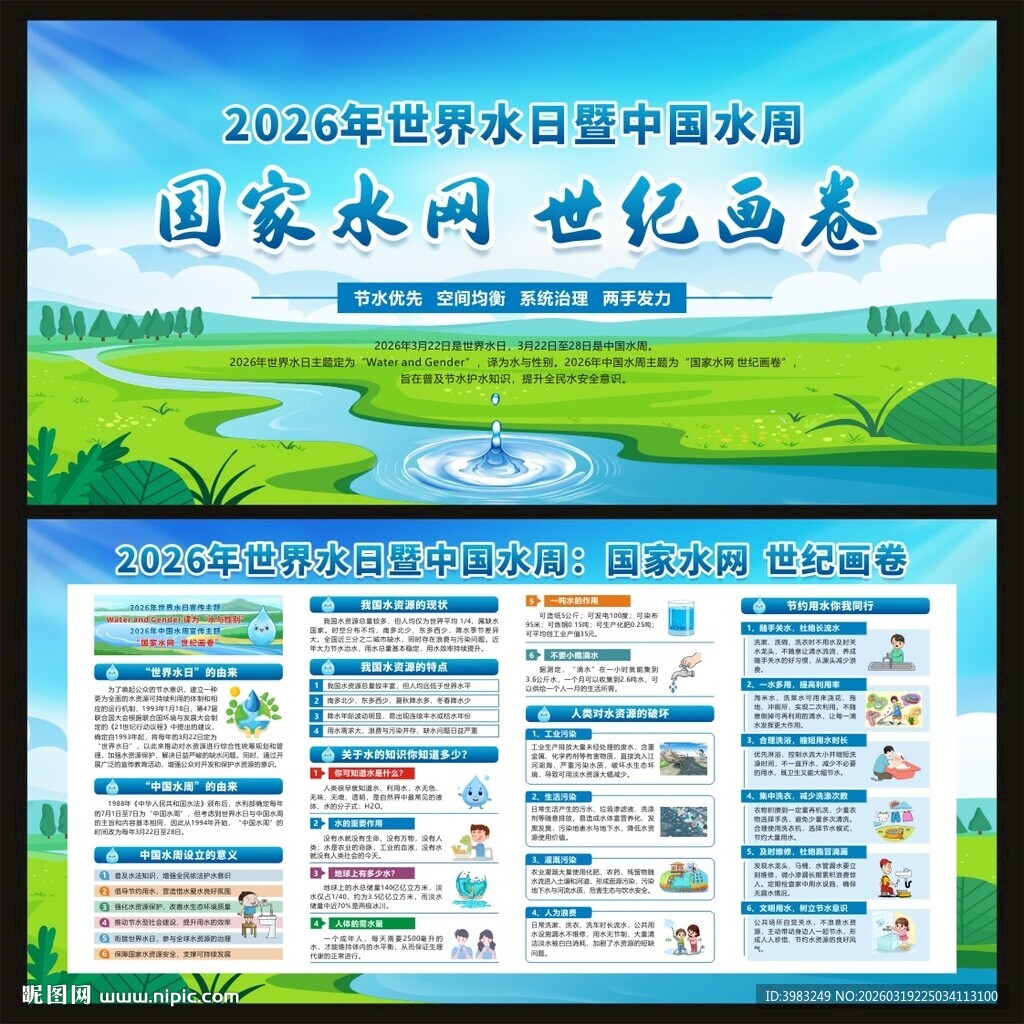 2026年世界水日宣传栏