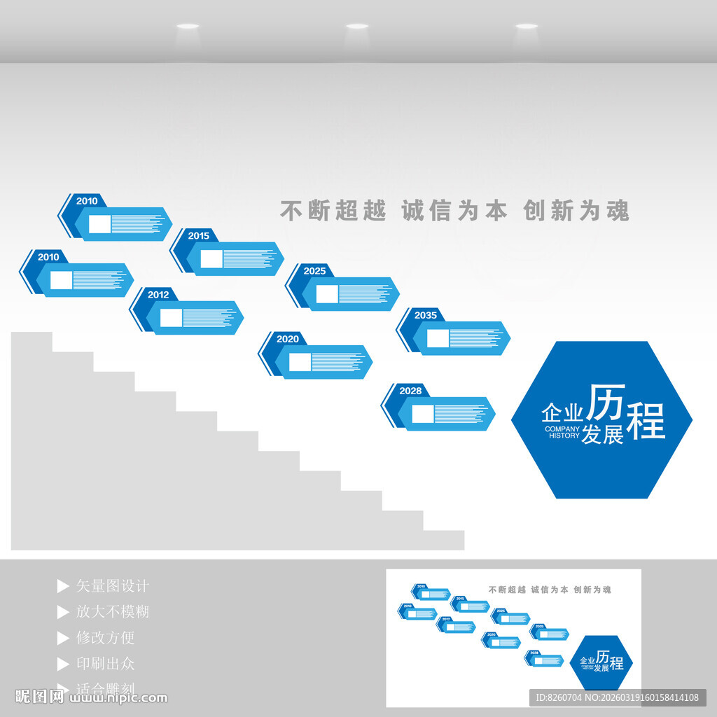 企业楼梯文化墙