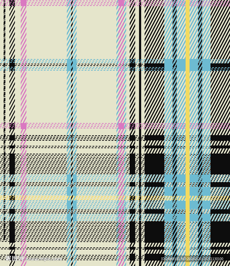 多彩格子图案纹理