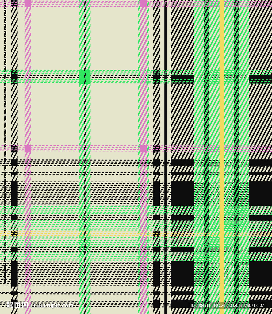 多彩格子图案纹理