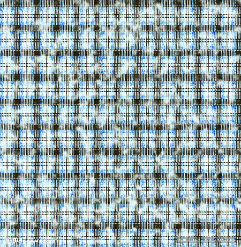 蓝白相间纹理布料图案