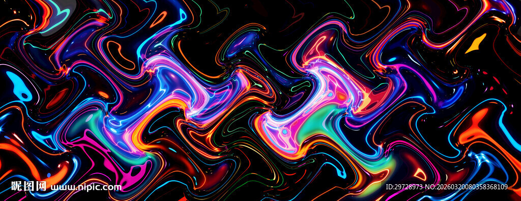 抽象ktv酒吧炫酷装饰画