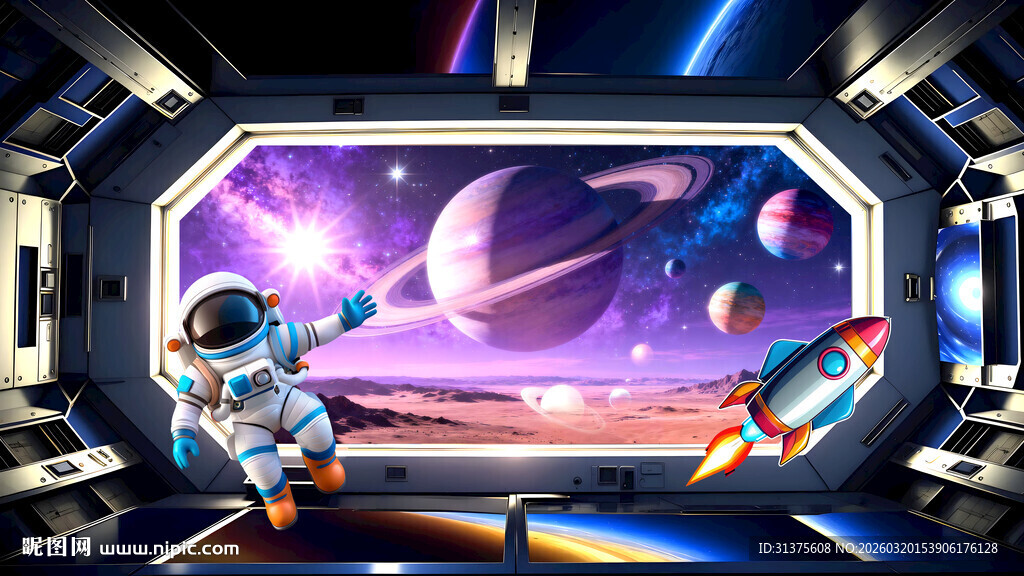 创意星空背景墙