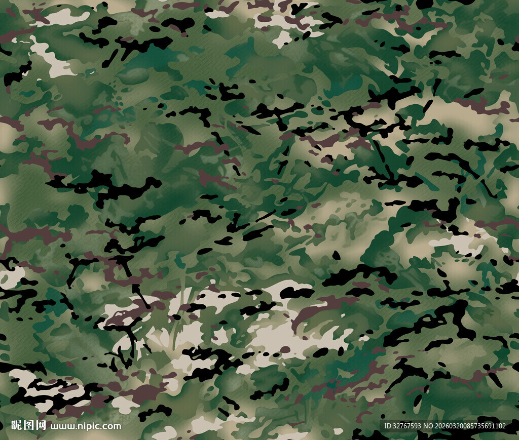 绿色迷彩纹理图案