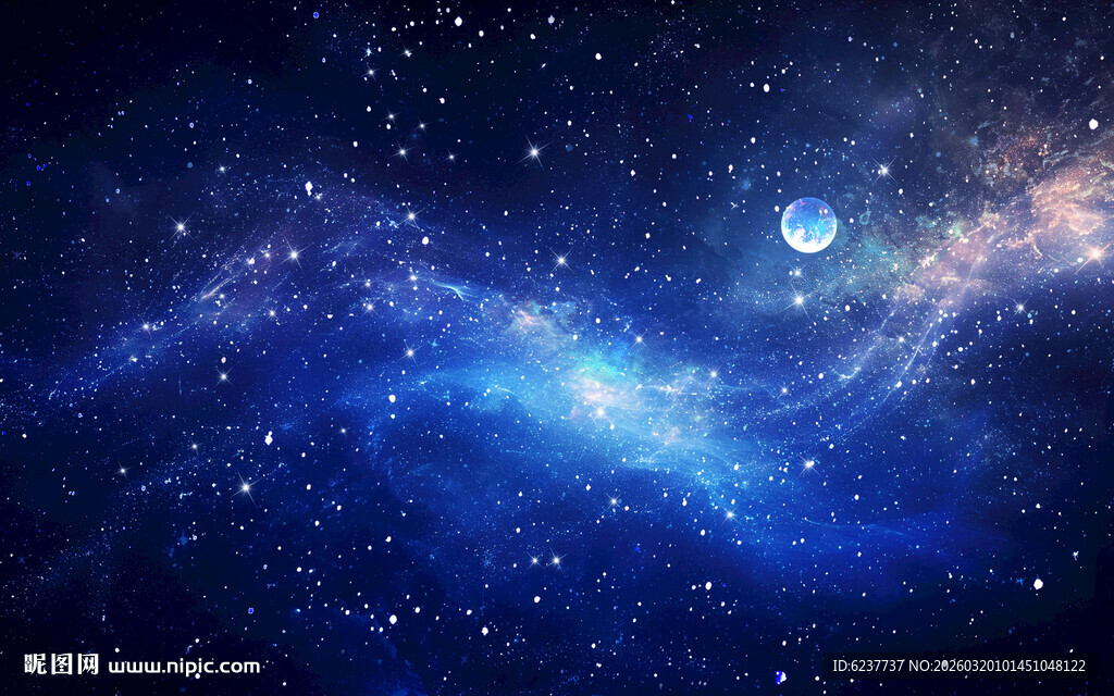 黑色宇宙星空背景素材灯箱