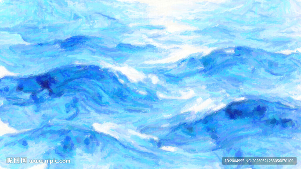 蓝色水彩纹理