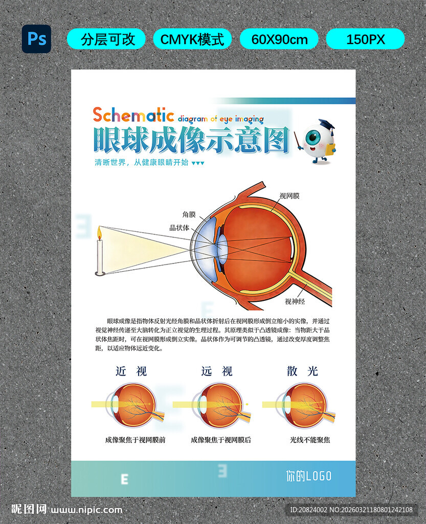 眼球成像示意图