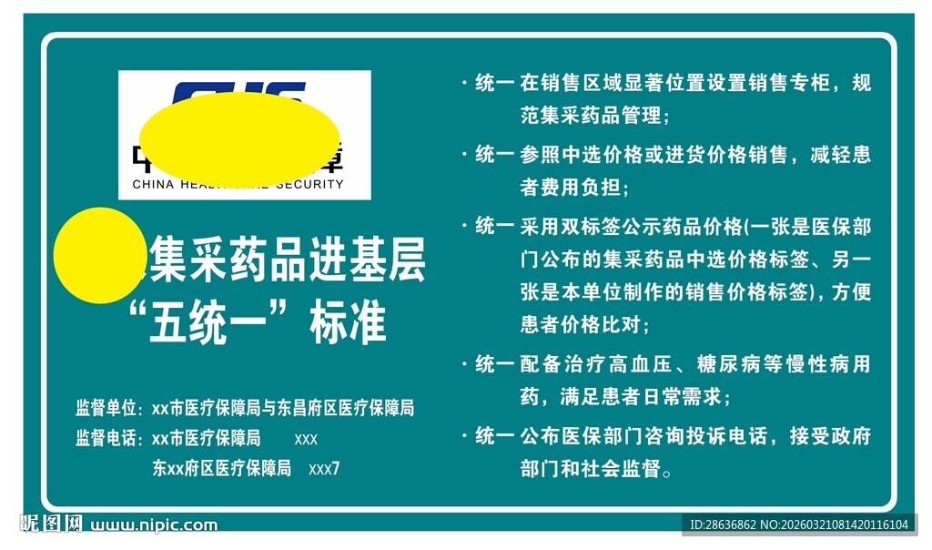 集采药品进基层五统一