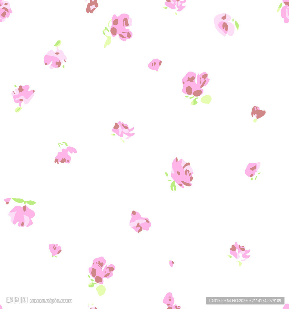 小碎花  数码印花