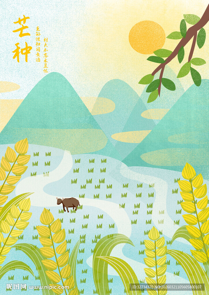 芒种 节气插画