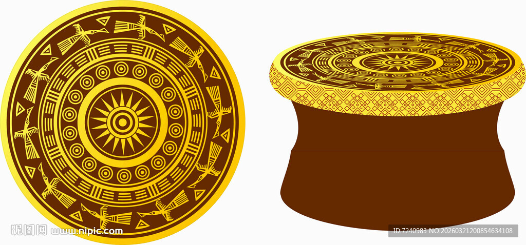 壮鼓 铜鼓 壮族元素 三月三