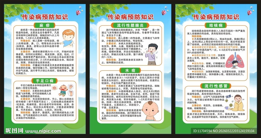 预防传染病知识展板