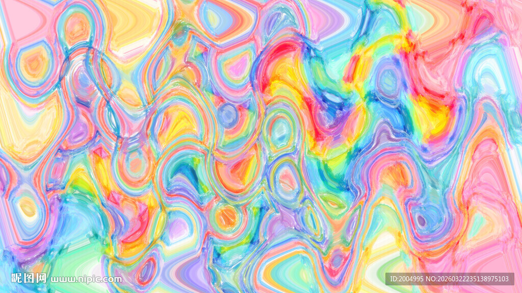 梦幻多彩抽象纹理图案