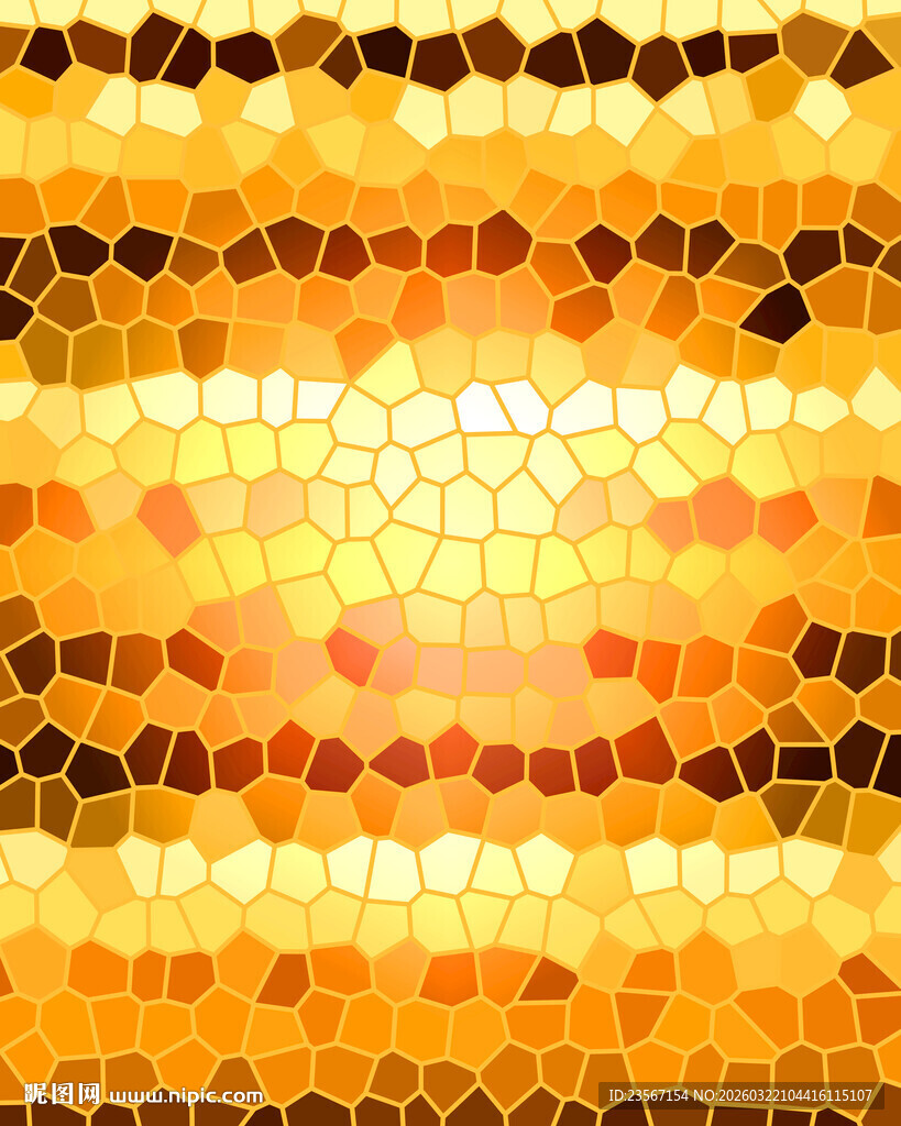 金色马赛克绚丽背景图案