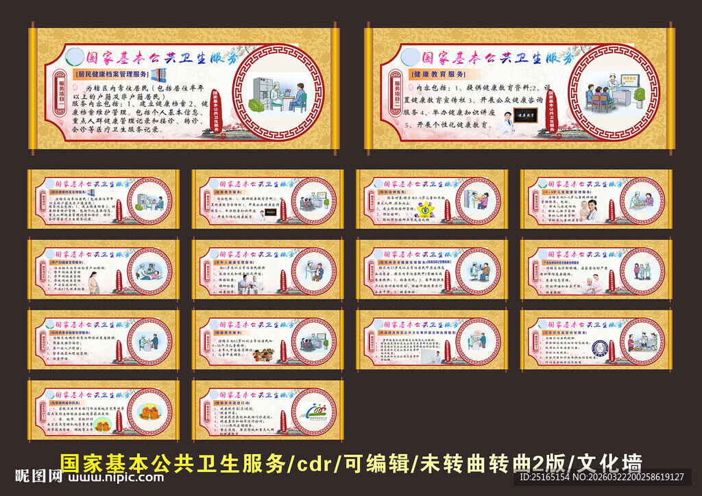 国家基本公共卫生服务文化墙