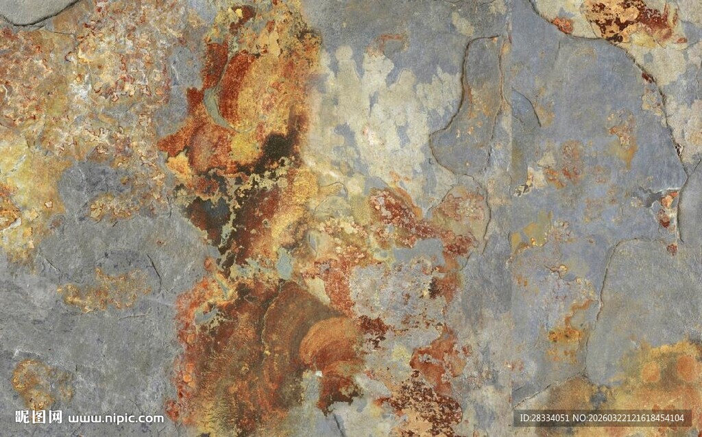 黄褐色金属锈迹背景图