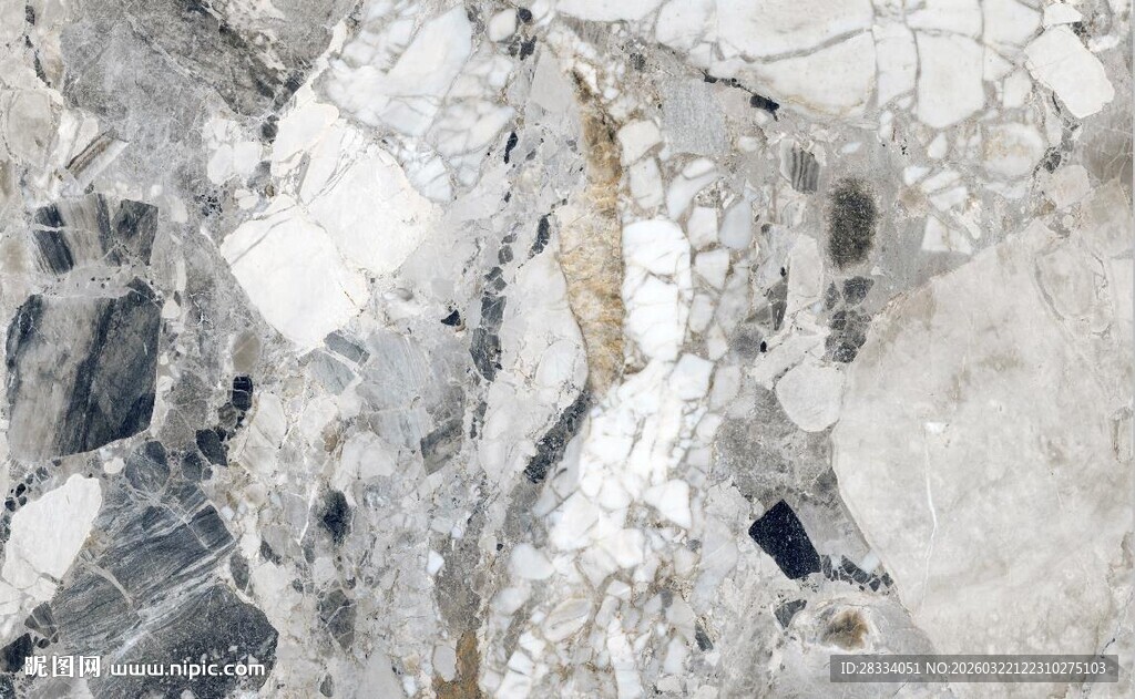 灰白色水磨石大理石