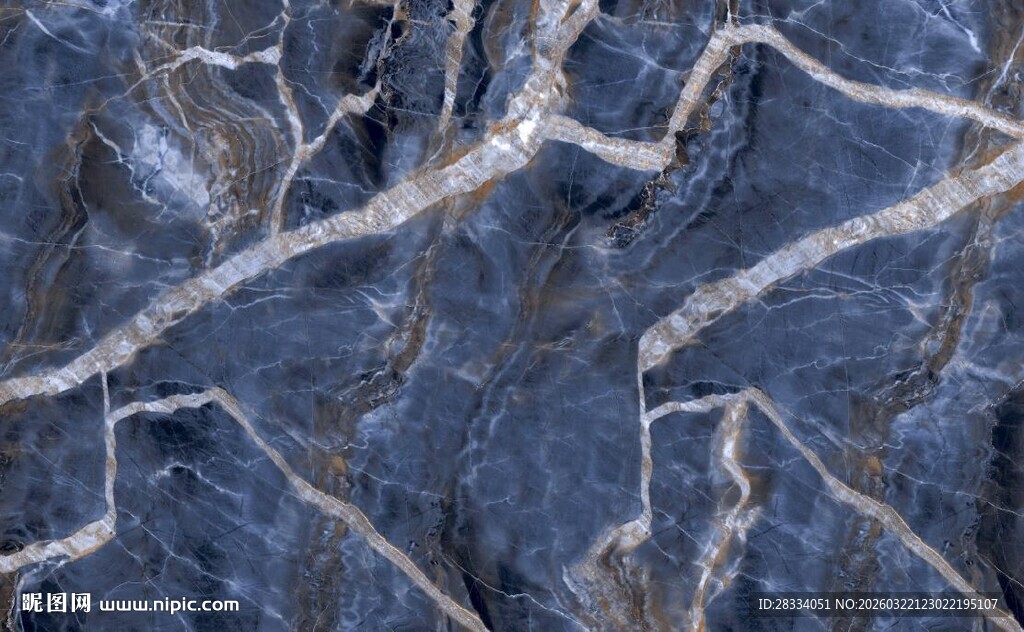 蓝色大理石石纹