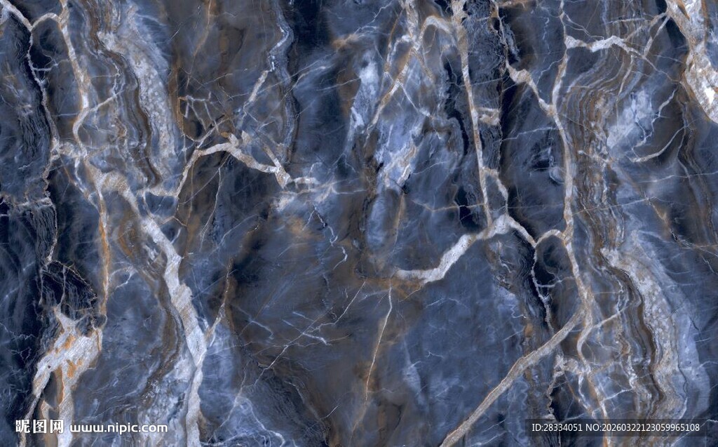 蓝色纹理大理石图案