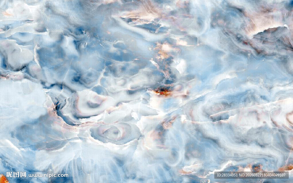 蓝色大理石石纹