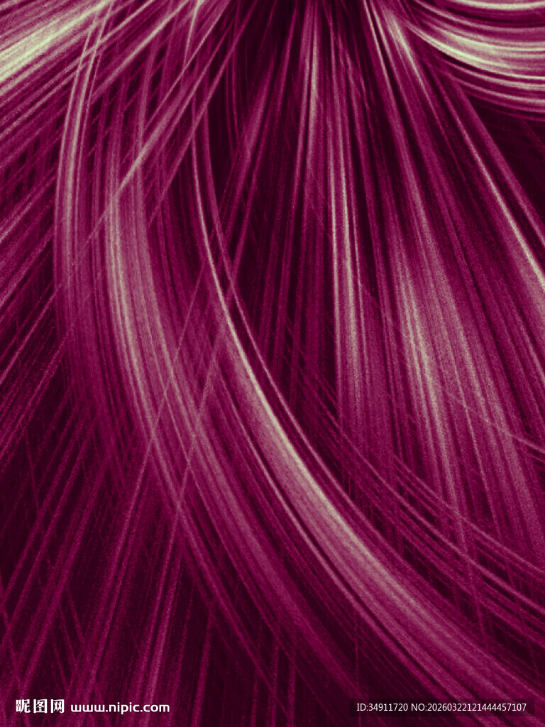 梦幻紫系飘逸发丝