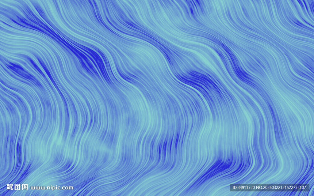 蓝色波纹抽象纹理背景图