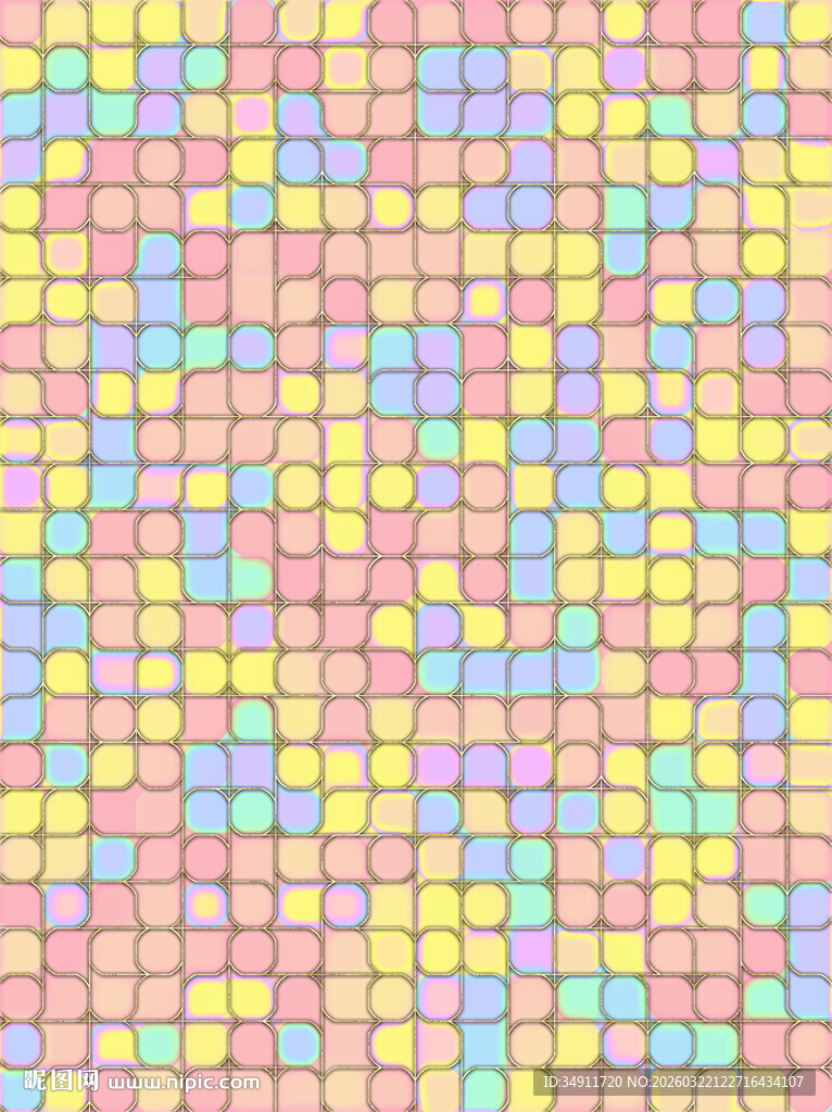 多彩马赛克图案背景