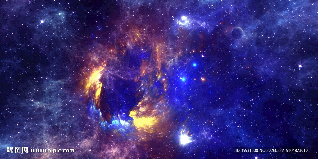 浩瀚星空背景墙