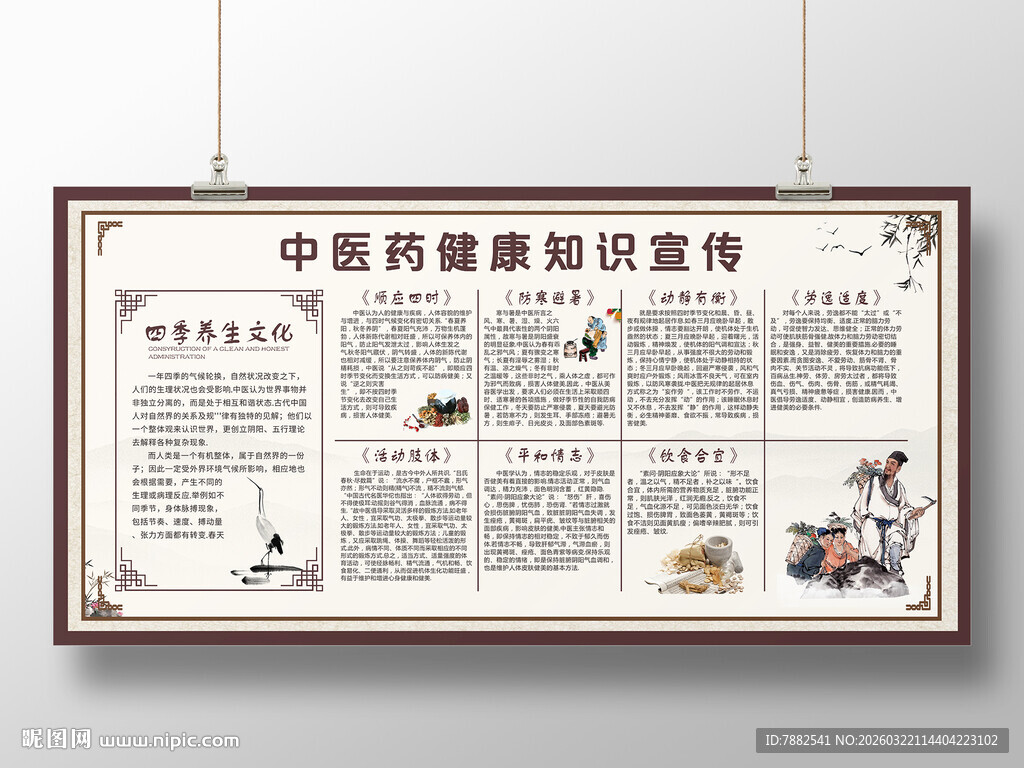 中医药健康知识宣传海报