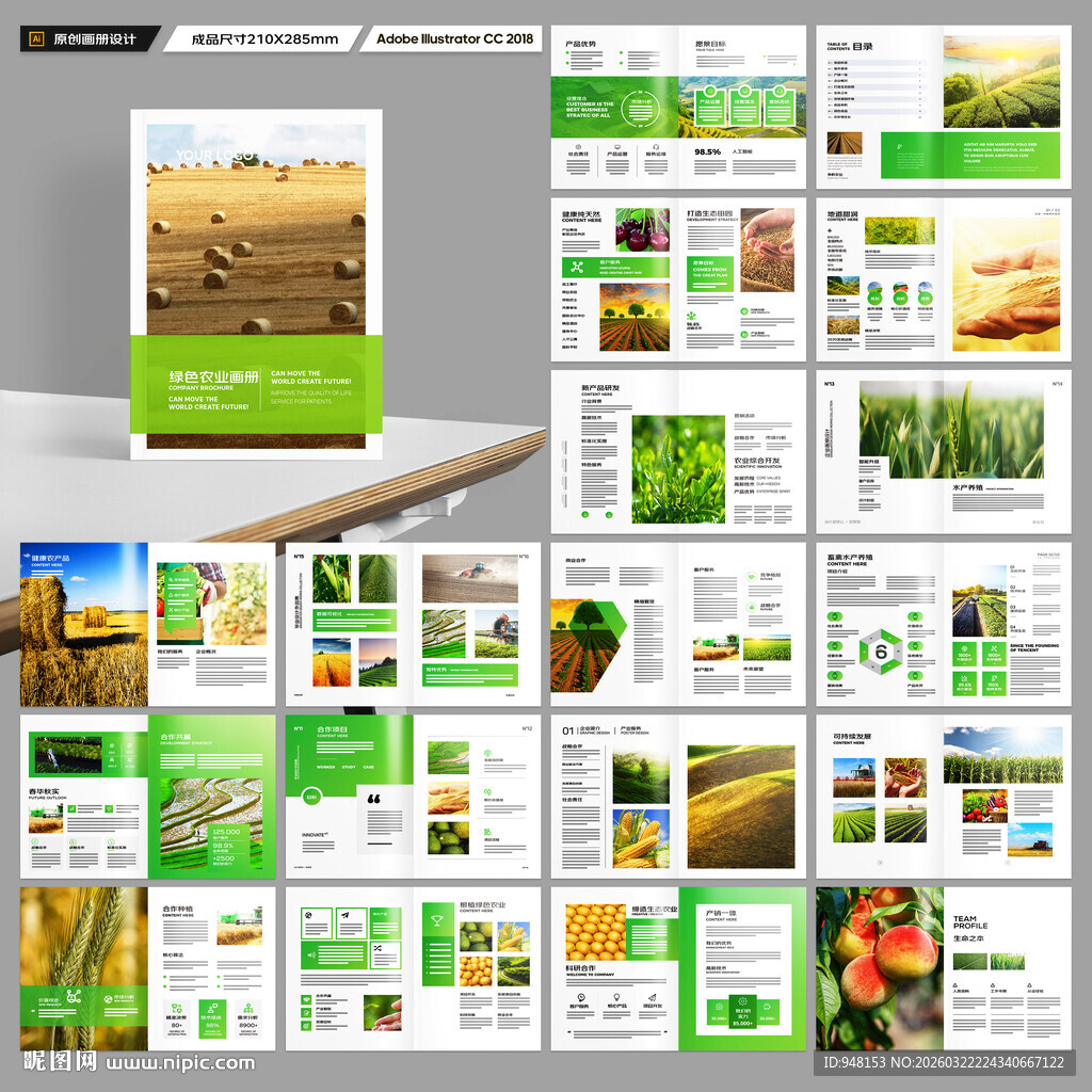 农业画册模板