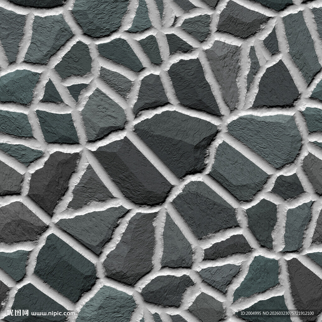 不规则石块拼接纹理图案