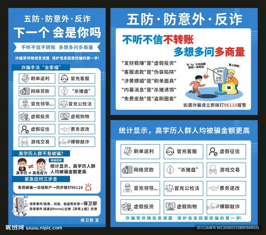 五防防意外反诈