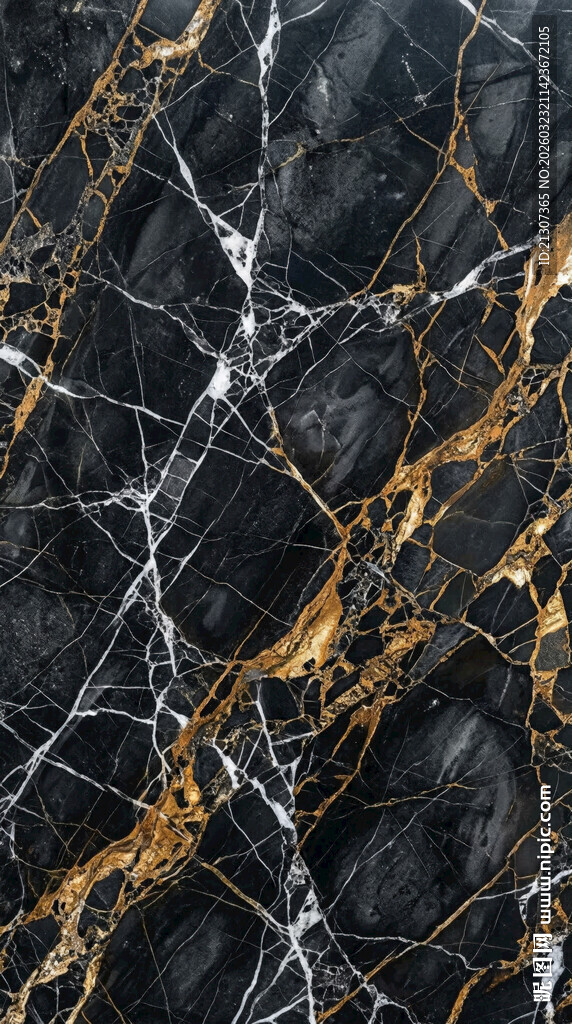 黑金大理石纹理背景图