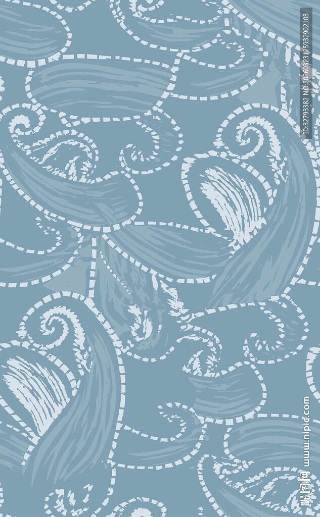 浅蓝色波浪花纹图案背景