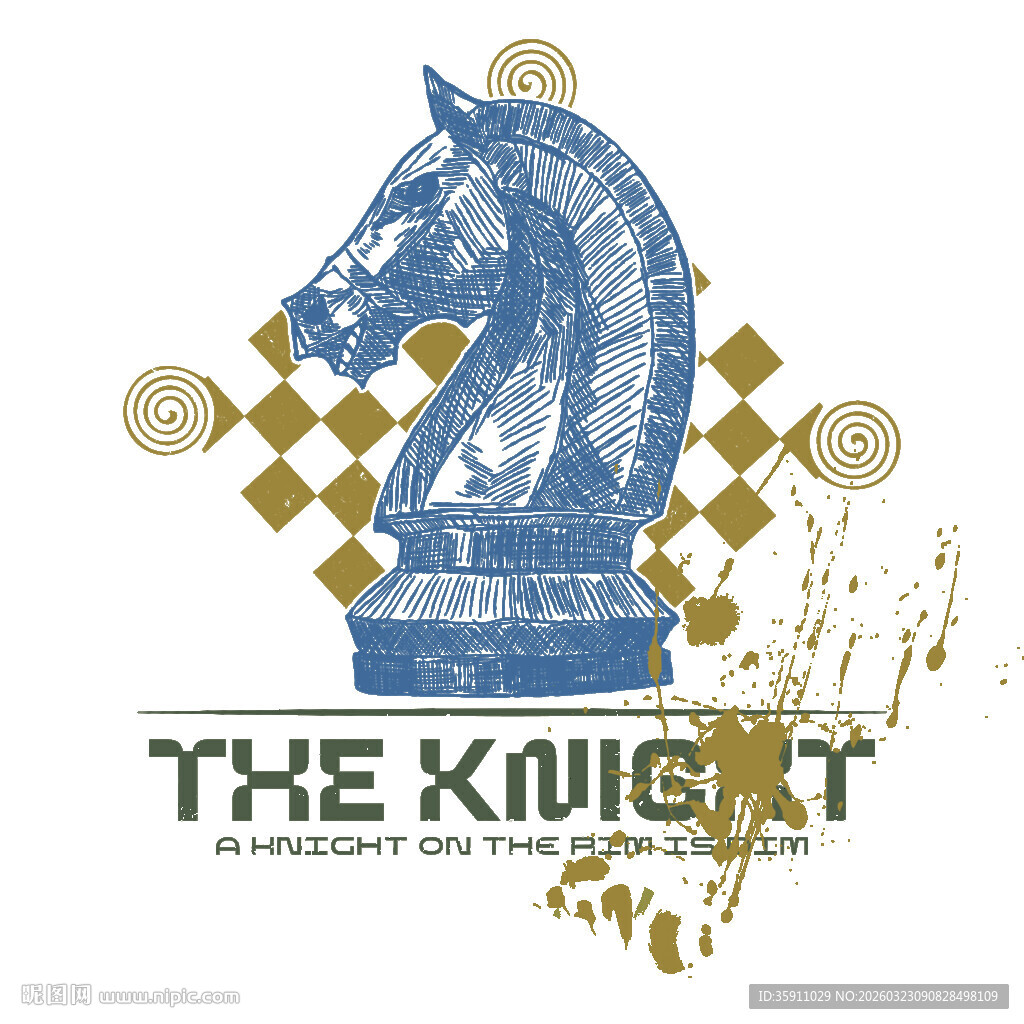 骑士主题图案设计