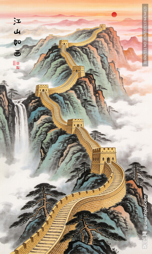 长城玄关装饰画