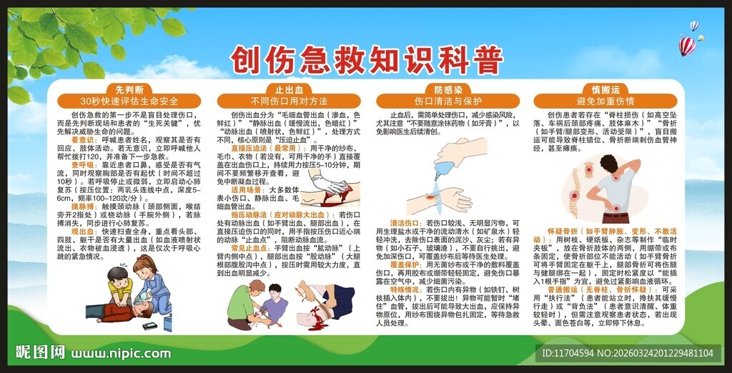 世界急救日宣传栏