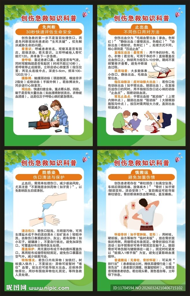 世界急救日展板